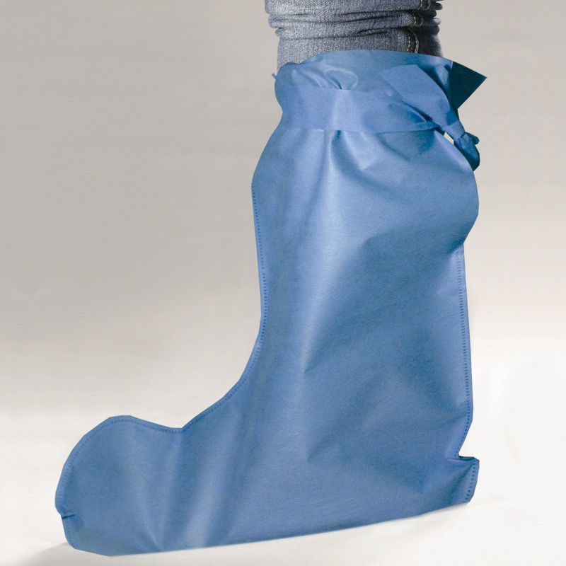 COBRE SAPATOS BOTA AZUL N/ TECIDO
