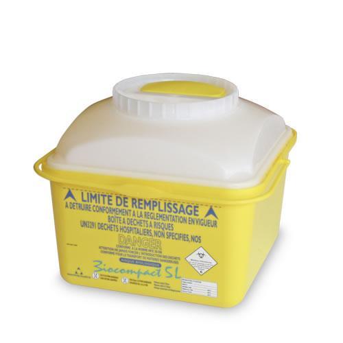 CONTENTOR RESÍDUOS/AGULHAS BIOCOMPACT 5 L